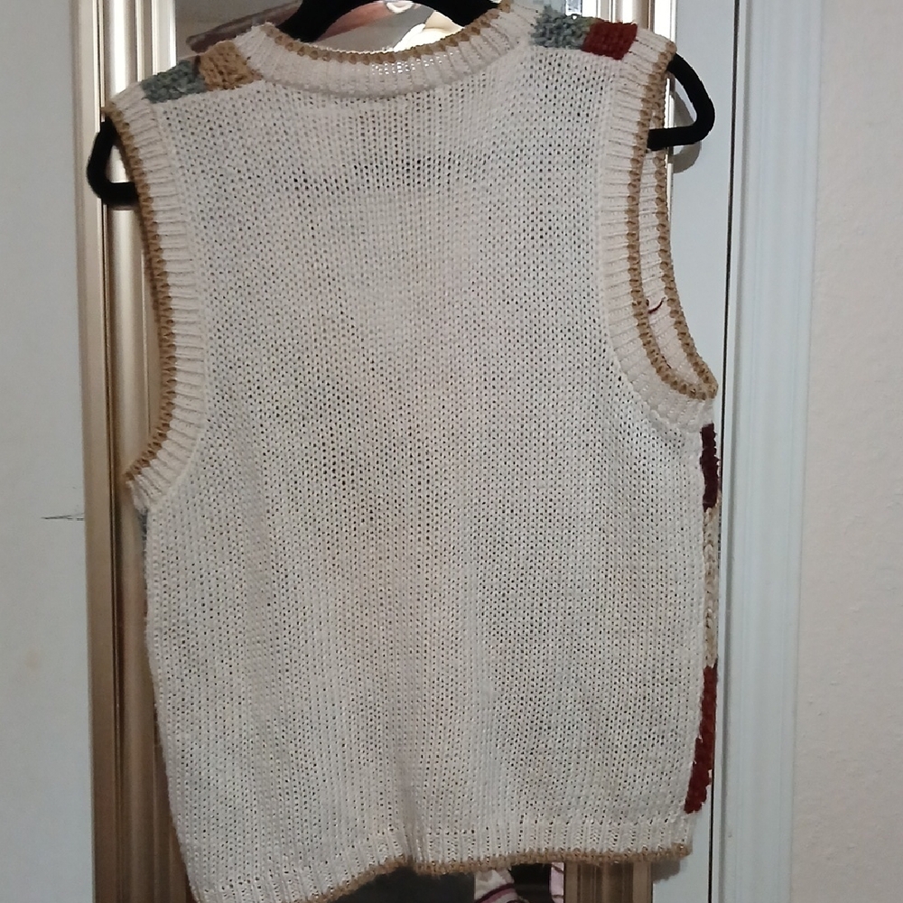 Patchwork Knit Vest - Picture 3 of 13